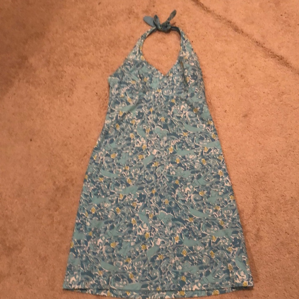 Vintage early aughts Lilly Pulitzer halter dress